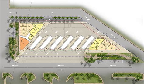 school bus parking lot design